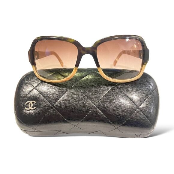 Chanel Havana Beige with CC Interlocking Logo Women’s Sunglasses - Picture 1 of 10